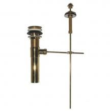 Herbeau 308170 - ''Royale'' Pop-Up Waste Externally Finished in Weathered Brass