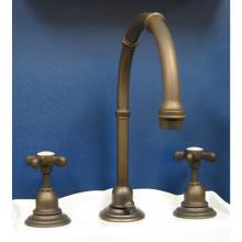 Herbeau 320270 - ''Royale'' High Arc Lavatory Set in Weathered Brass