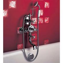 Herbeau 340447 - ''Royale'' Exposed Tub and Shower Thermostatic Mixer Wall Mounted in French We