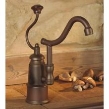 Herbeau 41016359 - ''De Dion'' Single Lever Mixer with Ceramic Disc Cartridge in Wooden Handle, W