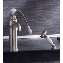 Herbeau 41042058 - ''Estelle'' Single Lever Mixer with Ceramic Disc Cartridge and Handspray in Wh