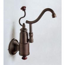 Herbeau 41076359 - ''De Dion'' Wall Mounted Single Lever Mixer with Ceramic Disc Cartridge in Woo
