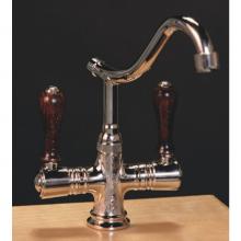 Herbeau 42036346 - ''Namur'' Single-Hole Kitchen / Bar / Lavatory Mixer in Wooden Handles, French