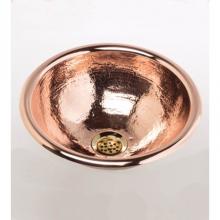 Herbeau 430281 - ''Moselle'' Round Bowl in Hammred French Polished Brass