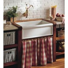 Herbeau 460320 - ''Luberon'' Fireclay Farm House Sink in White