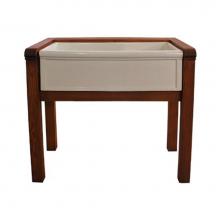 Herbeau 570163 - Wooden Stand for Farmhouse Sink in Ash Wood w/Antique Stain