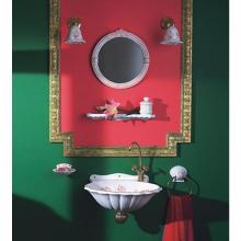 Herbeau 11110156 - ''Coquille'' Towel Ring in Moustier Polychrome, Polished Nickel