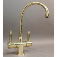 Herbeau 280170 - ''Lille'' Single Hole Lavatory Mixer with Ceramic Cartridge in Weathered Brass