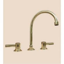 Herbeau 280270 - ''Lille'' 3-Hole Lavatory Mixer with Ceramic Cartridge in Weathered Brass