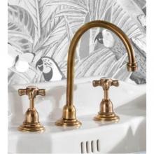 Herbeau 320270NR - ''Royale'' ''Etoile'' High Arc Lavatory Set in Weathered B
