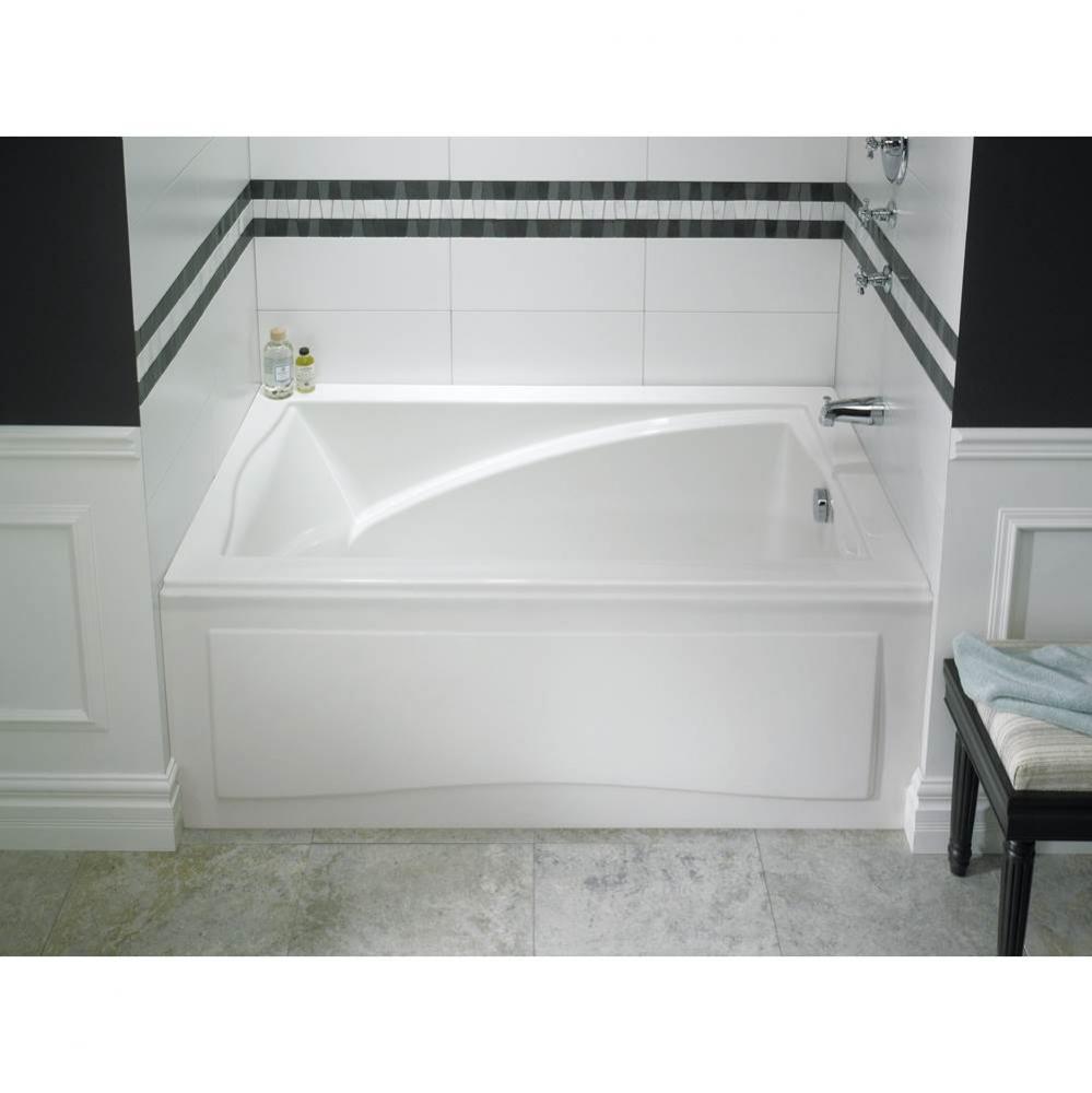 Delight 6032 IFS Acrylic Alcove Right Drain Whirlpool & Mass-Air Bathtub in White
