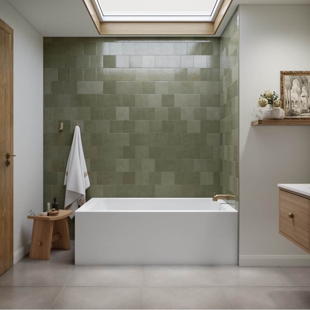 Clermont 3660 IFS AFR Acrylic Left Corner Left-Hand Drain Bathtub in White