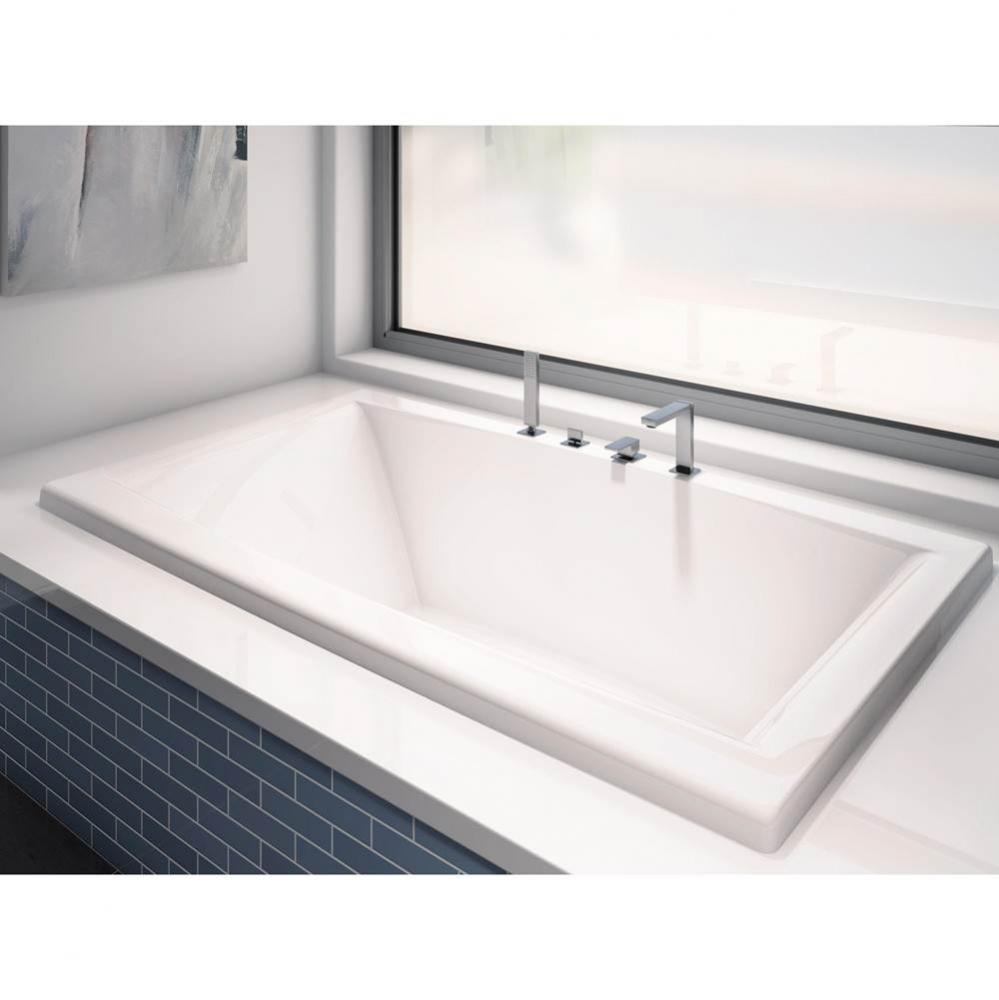 Jade 7238 Acrylic Drop-In Center Drain Whirlpool & Activ-air Bathtub in White