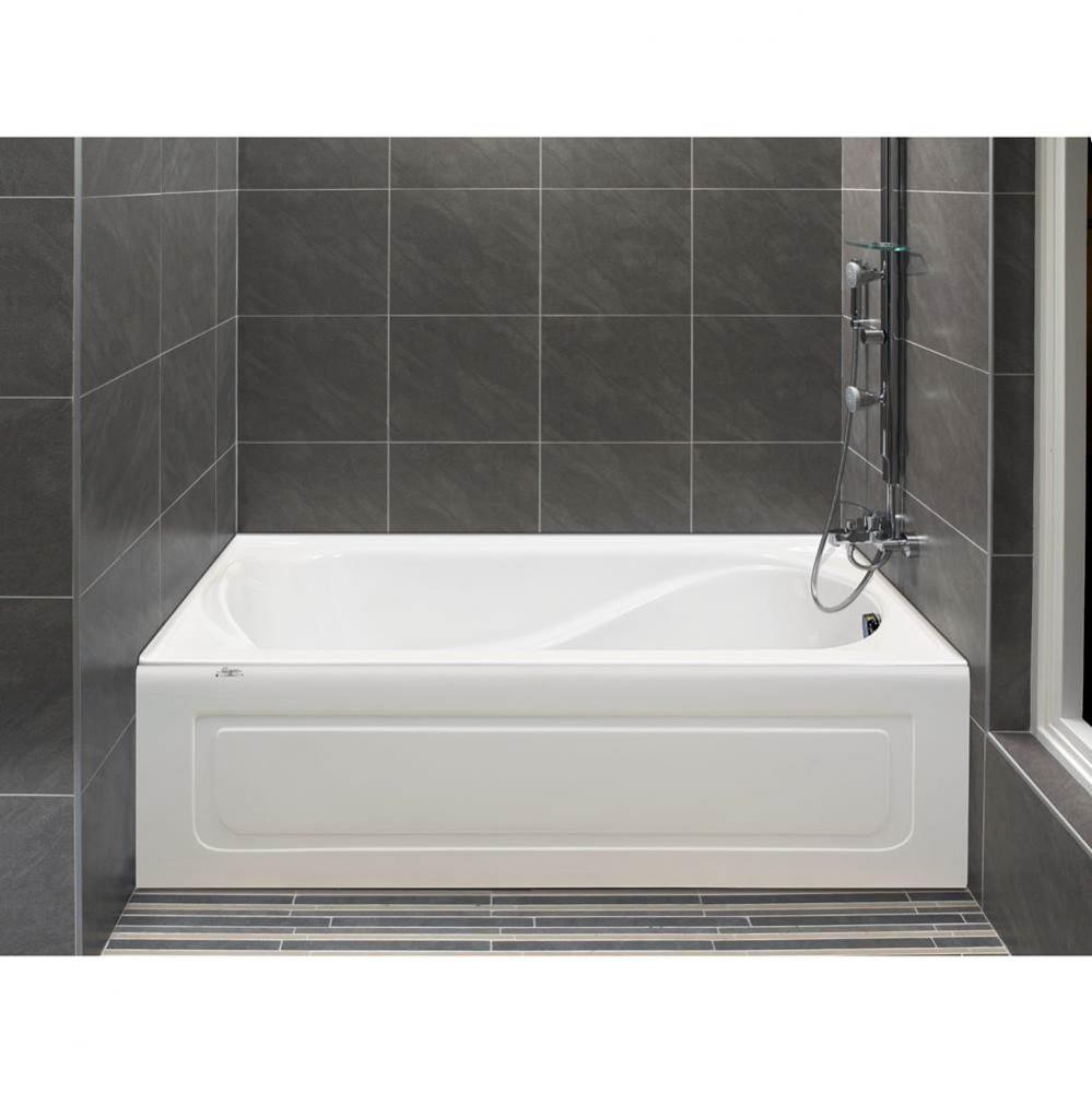Petunia 6032 IFS Acrylic Alcove Right Drain Bathtub in White