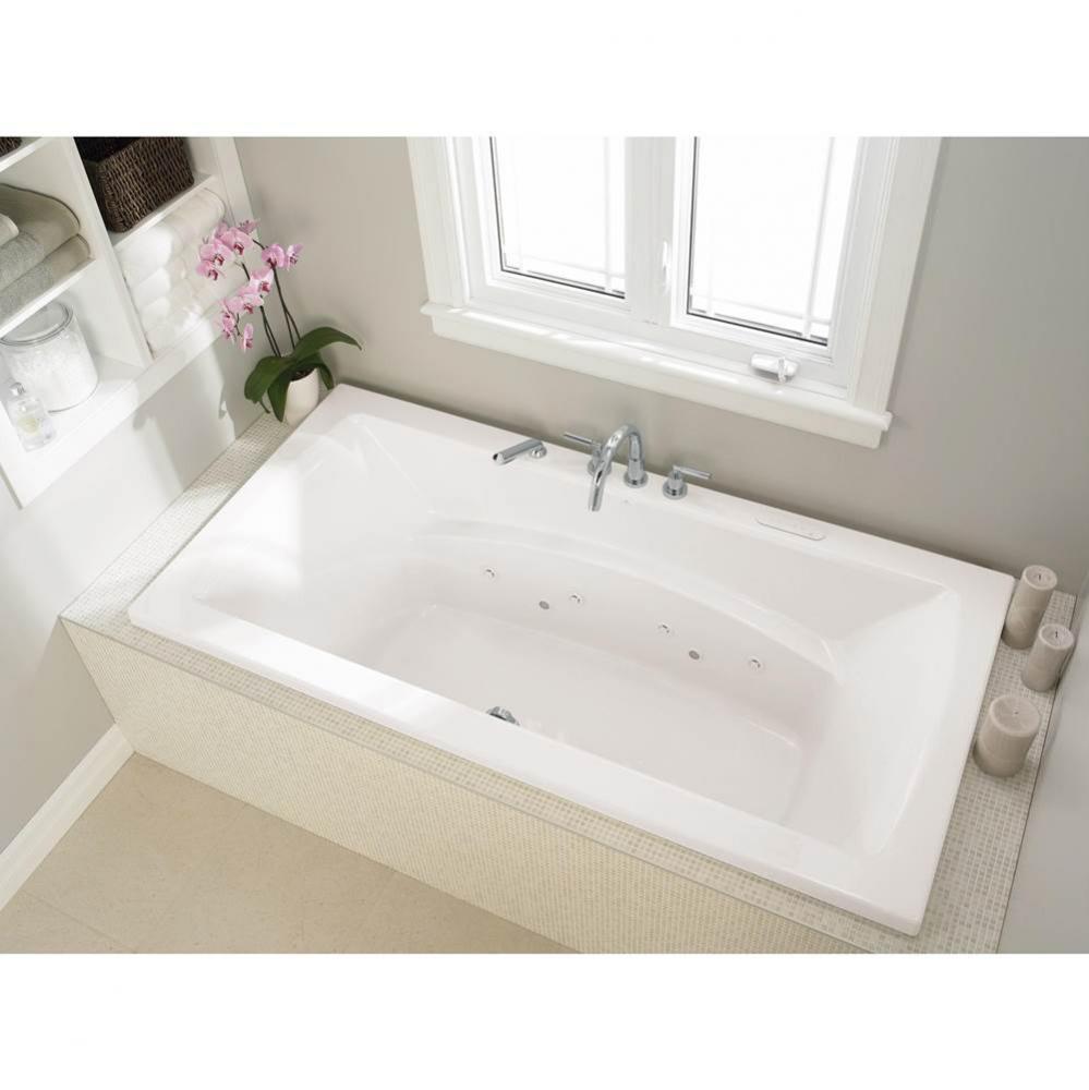 Believe 7242 Acrylic Drop-In Center Drain Activ-air Bathtub in White