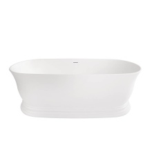 Neptune 220357-000-320-000 - Vantaa 7132 AFR Solid Surface Freestanding Center Drain Bathtub in Matte White
