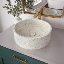 Neptune 220387-000-318-000 - Lorna Round Terrazzo Sink in White