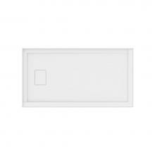 Neptune 220006-502-001-001 - Rouge 6032 Acrylic Left Corner Shower Base in White with Left Drain