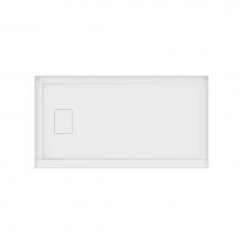 Neptune 220006-501-001-001 - Rouge 6032 Acrylic Alcove Shower Base in White with Left Drain