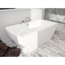 Neptune 220112-C-120-001 - Believe 7236 Acrylic Freestanding Center Drain Mass-Air Bathtub in White