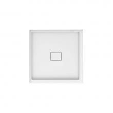 Neptune 220091-502-001-000 - Cache 3636 Acrylic Left Corner Shower Base in White with Center Drain