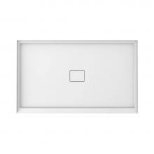 Neptune 220093-501-001-000 - Cache 3660 Acrylic Alcove Shower Base in White with Center Drain