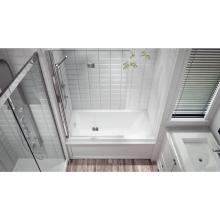 Neptune 220480-R-132-001 - Flory de Colt 7760 IF Acrylic Alcove Right-Hand Drain Whirlpool & Mass-Air Bathtub in White