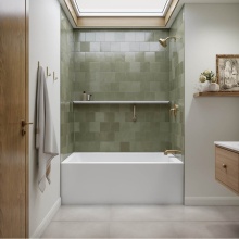 Neptune 220447-000-001-112 - Clermont 3660 IFS AFR Acrylic Alcove Right-Hand Drain Bathtub in White