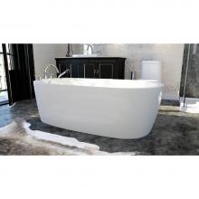 Neptune 220141-E-110-001 - Vapora F1 6636 Acrylic Freestanding End Drain Activ-air Bathtub in White