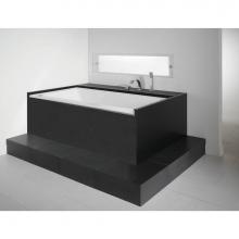 Neptune 220152-L-131-001 - Zora 6636 IF Acrylic Alcove Left Drain Whirlpool & Activ-air Bathtub in White