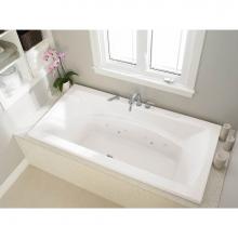 Neptune 220207-C-132-001 - Believe 6636 Acrylic Drop-In Center Drain Whirlpool & Mass-Air Bathtub in White