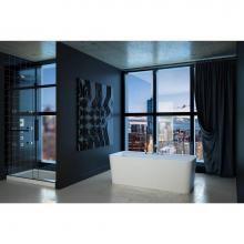 Neptune 220051-C-125-001 - Cologne F1 3260 AFR Acrylic Freestanding Center Drain Activ-Air Bathtub in White