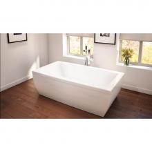 Neptune 220135-C-132-001 - Saphyr 7238 Acrylic Freestanding Center Drain Whirlpool & Mass-Air Bathtub in White