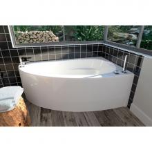 Neptune 15.15516.500010.23 - WIND bathtub 36x60 with Tiling Flange and Skirt, Right drain, Activ-Air, Ice gray