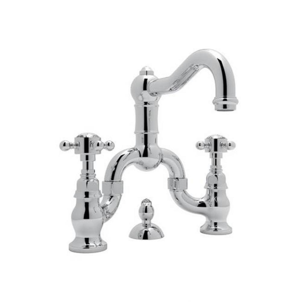 Rohl Country Bath Acqui Deck Mounted Lavatory Bridge Faucet