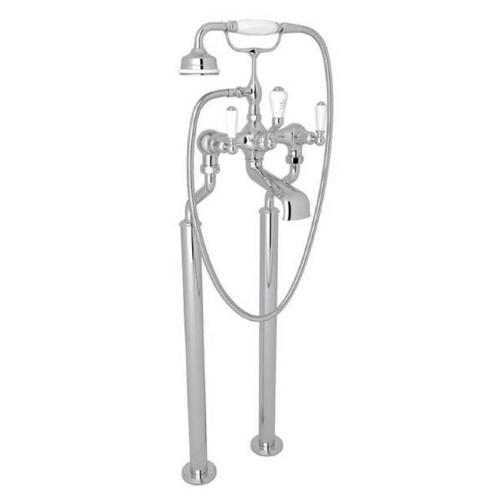 Traditional Floor Mount Tub Filler