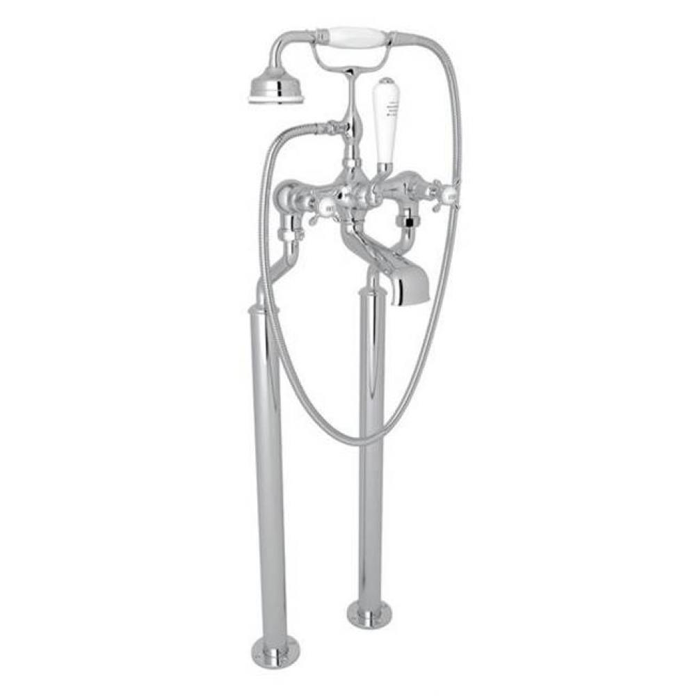 Traditional Floor Mount Tub Filler