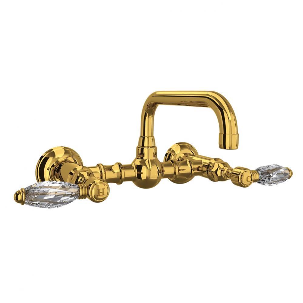 Acqui® Wall Mount Bridge Lavatory Faucet With U-Spout