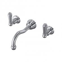 Rohl U.3790L-APC/TO-2 - Edwardian™ Wall Mount Lavatory Faucet Trim With Column Spout