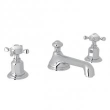 Rohl U.3706X-APC-2 - Edwardian™ Widespread Lavatory Faucet With Low Spout