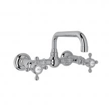 Rohl A1423XMAPC-2 - Acqui® Wall Mount Bridge Lavatory Faucet With U-Spout