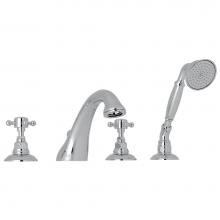 Rohl A1464XMAPC - Acqui® 4-Hole Deck Mount Tub Filler
