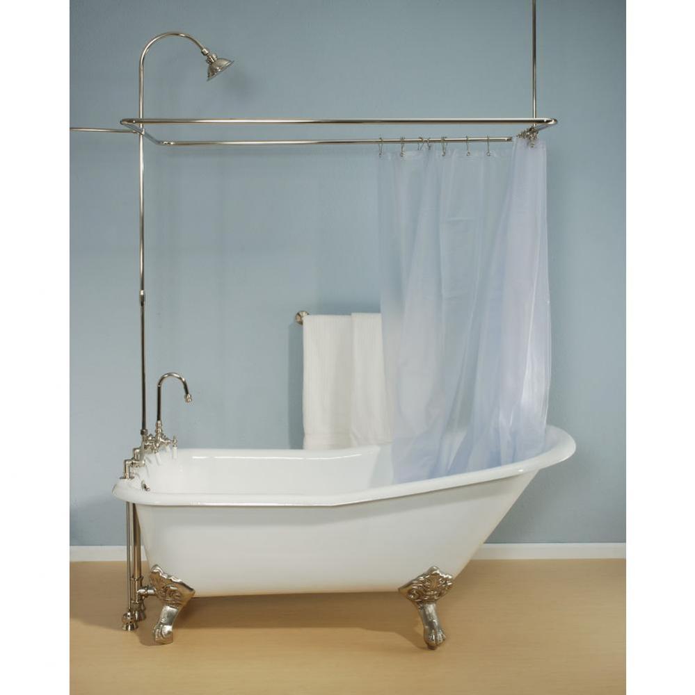 P0704 The Tahoe 5 1/2apos;apos; Cast Iron Slipper Tub On Legs With