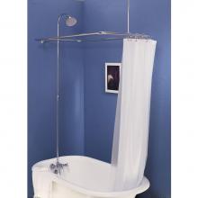 Sign Of The Crab P0034EXTC - Chrome Shower Enclosure Set Includes