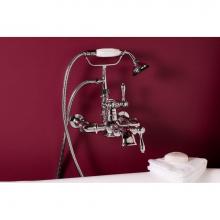 Sign Of The Crab P0970C - Chrome Thermostatic Wall Mount Faucet, 7'' Centers, Straight Spout, W/Handheld