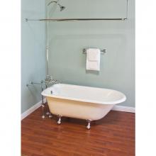 Sign Of The Crab P1019C - Chrome Over The Rim Mount Thermostatic Shower Enclosure Set. Includes 7'' Ctr