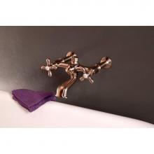 Sign Of The Crab P1078C - Wall Mount Faucet W/7'' Centers, Cross Point Handles. Includes 4'' Wall Mt