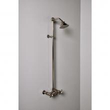 Sign Of The Crab P1096C - Chrome Wall Mount Shower Set W/ Exposed 36'' Tall Riser.  Includes Valve Body,