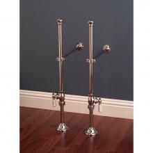 Sign Of The Crab P1135C - Chrome Free Standing Supply Set W/Shutoffs, 1/2'' Ips, 24'' High,
