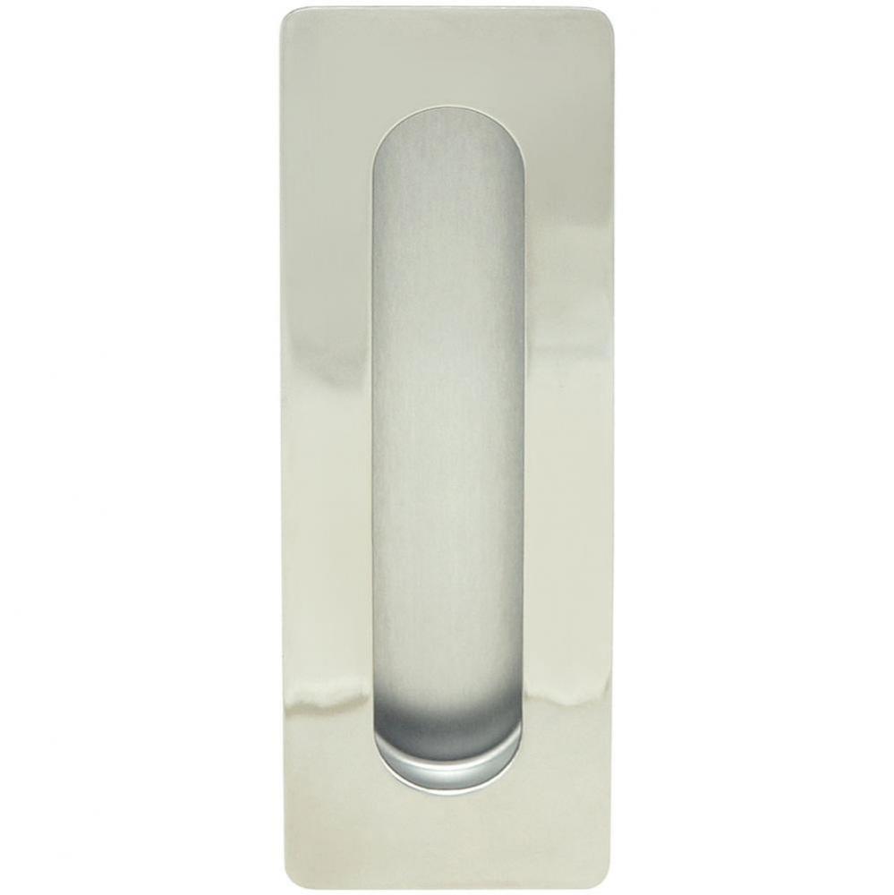 Rectangular Pocket/Cup Pull w/Oblong Opening, US32